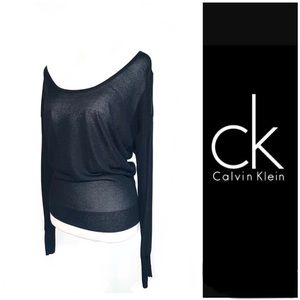 Calvin Klein Fine Knit Lower Cut Sweater